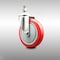 Service Caster 5 Inch 316SS Red Polyurethane Wheel Swivel 3/8 Inch Threaded Stem Caster SCC SCC-SS316TS20S514-PPUB-RED-381615 - alternate 3